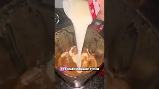 Pudim de chocolate branco