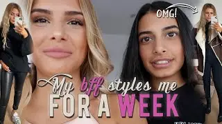 My Bff STYLES me for a WEEK  | Jasmin Azizam
