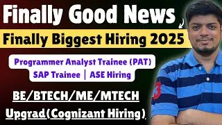 Cognizant (Upgrad) Finally Biggest Hiring | Off-Campus Drive 2024, 2025 | Securonix, Cognitus Hiring