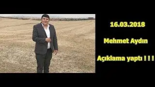 Çiftlikbank Mehmet Aydın Açıklama 16.03.2018