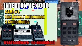 Interton VC 4000 Game #1: Car Races / Autorennen (real hardware - no emulation)