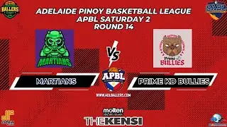 APBL SATURDAY 2 - MARTIANS VS PRIME KD BULLIES - RD 14
