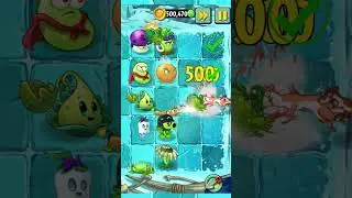 PvZ 2  - Four Cell Attack - Turkey Pult Plants & Other Plant Teams Vs 40 Animal Zombies #shorts