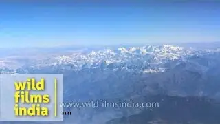 Everest & Tibetan Plateau as seen aerially