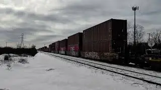 Another BNSF doublestack intermodal train on Norfolk Southern rails.