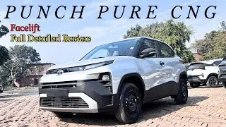 Tata punch Facelift Full Detailed Review | Tata punch pure CNG | tata punch Base model 🔥🔥