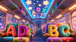 Train ABC Learning Ride 🚆🔤🍼 | Kids Fantasy Song | Learn Letters on a Gentle Journey