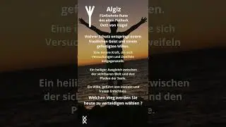 🦌 #tagesrat : #algiz 🦌 #rune des #schutzes, der #verwurzelung und der #innerenklarheit