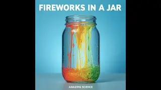 Фейерверк в банке 🎆 | Цветной взрыв с маслом, водой и пищевым красителем | Научный эксперимент