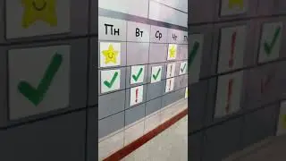 Набор: большое магнитное расписание, 8 маркеров и губка от planer-ok.ru