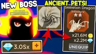 ⚔️ Defeating NEW LAVA GOLEM For *BROKEN* ANCIENT PETS In BLADE THROWING SIMULATOR! Roblox