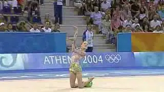 Theodora Pallidou w/ Ball @ '04 Athens OG