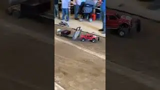 Nitro RC truck pull at King of Spring II tractor pulling competition