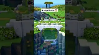 Minecraft River Bridge House Tutorial 🏠 #minecraft