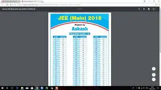 jee mains 2018 answer key