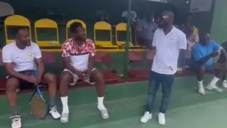 Asamoah Gyan seizes Funny Face's Phone After Big Fight - Brother Begs for him