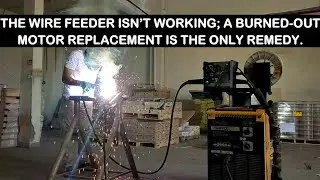 WELDING MACHINE REPAIR: DECA-ITALY; D-MIG 760TD SYNERGIC MIG WELDER: 24VDC FEEDER MOTOR REPLACEMENT