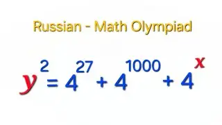 A nice exponential equation to solve| Russian -Math Olympiad 