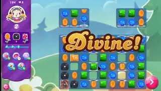 Candy crush saga level 184 । Hard level । No boosters। Candy crush 184 help । Candy crush saga game