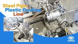 Machinery Factory PE Plastic Coating Steel Pipe Extrusion Machine Plastic-coated production line