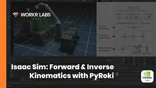 Workr Labs - Isaac Sim Inverse & Forward Kinematics with PyRoki