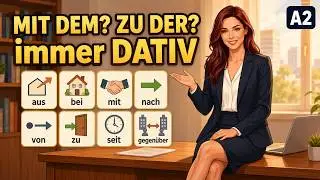 👉 Präpositionen mit Dativ (A2) – einfach erklärt