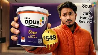 Budget Interior Paint Under ₹550 | Birla Opus One Pure Elegance Full Review in Hindi 🔥 