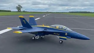 E-Flite F/A-18 Blue Angels 80mm | XFLY EDF | Landing incident