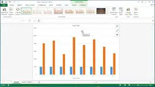 Microsoft Excel Tutorial - Basic charts: Quick ways to create charts