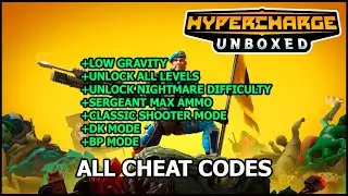 Hypercharge: Unboxed All Cheat Codes Guide