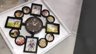 Unboxing Beautiful Wall Clock With Photo Frame