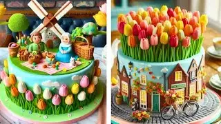 🌷 Tulip Festival Cake | Floral Spring Celebration Cake Design