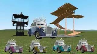 The Queen Lighting McQueen Family Nextbots vs Towers Gmod in Garry's Mod