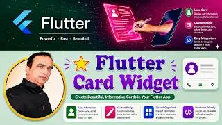 35. Flutter Card Widget | Card Widget in Flutter