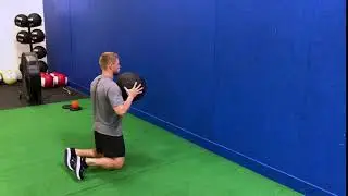 Tall Kneeling Med Ball Chest Pass