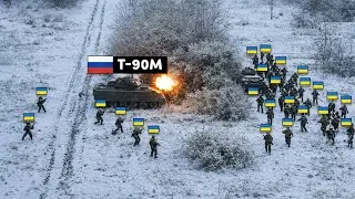 Russian T-90M Surrounded By Large Ukrainian Brigade - Then THIS Happened...