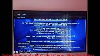 DTH New Rules by TRAI @130  Tariff Plans from 29 December