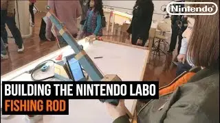 Nintendo Labo building the Fishing Rod