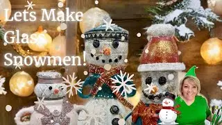 Lets make some thrift store glass snowmen and help me figure out what to do with our boring bedroom!