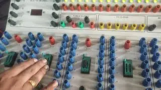 Digital IC Trainer kit familiarization