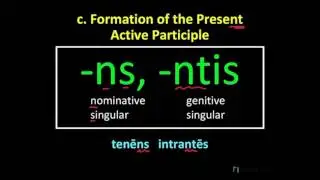 Present Active Participles