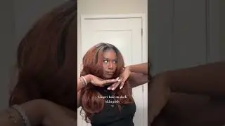 Ginger hair on dark skin girls 🤌🏾🤝🏾 #gingerhair