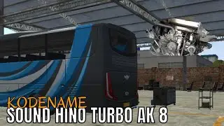 SHARE!! KODENAME SOUND HINO TURBO AK8 || BUSSID V3.7.1 TERBARU