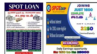 Spotloan Company Plan full details contact 9884524582