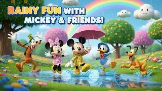 Mickey Mouse and Friends Pizza Party Time 🍕🐭 | Fun Kids Poem & Cartoon Song