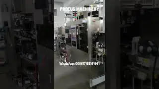 Procus Machinery's Shrink Sleeve Labeling Machine in factory. #shrinktunnel #shrinksleeveapplicator