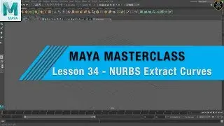 MAYA MASTERCLASS 34 -  Extract Curves From existing NURBS surfaces (Beginner Tutorial)