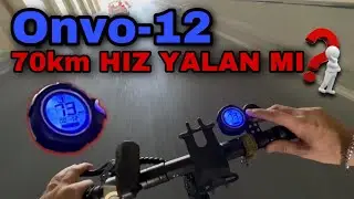 70km/h hıza &ccedil;ıkan Onvo 12 hız testi (70 &ccedil;ıkmaz dediniz işte kanıtı)