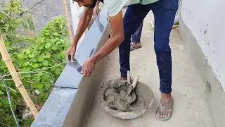 Fitting granite marble boundary wall! How to install wall cladding