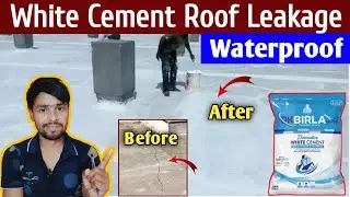 Terrace Leakage Solution 100 % Waterproof | White Cement Roof Painting